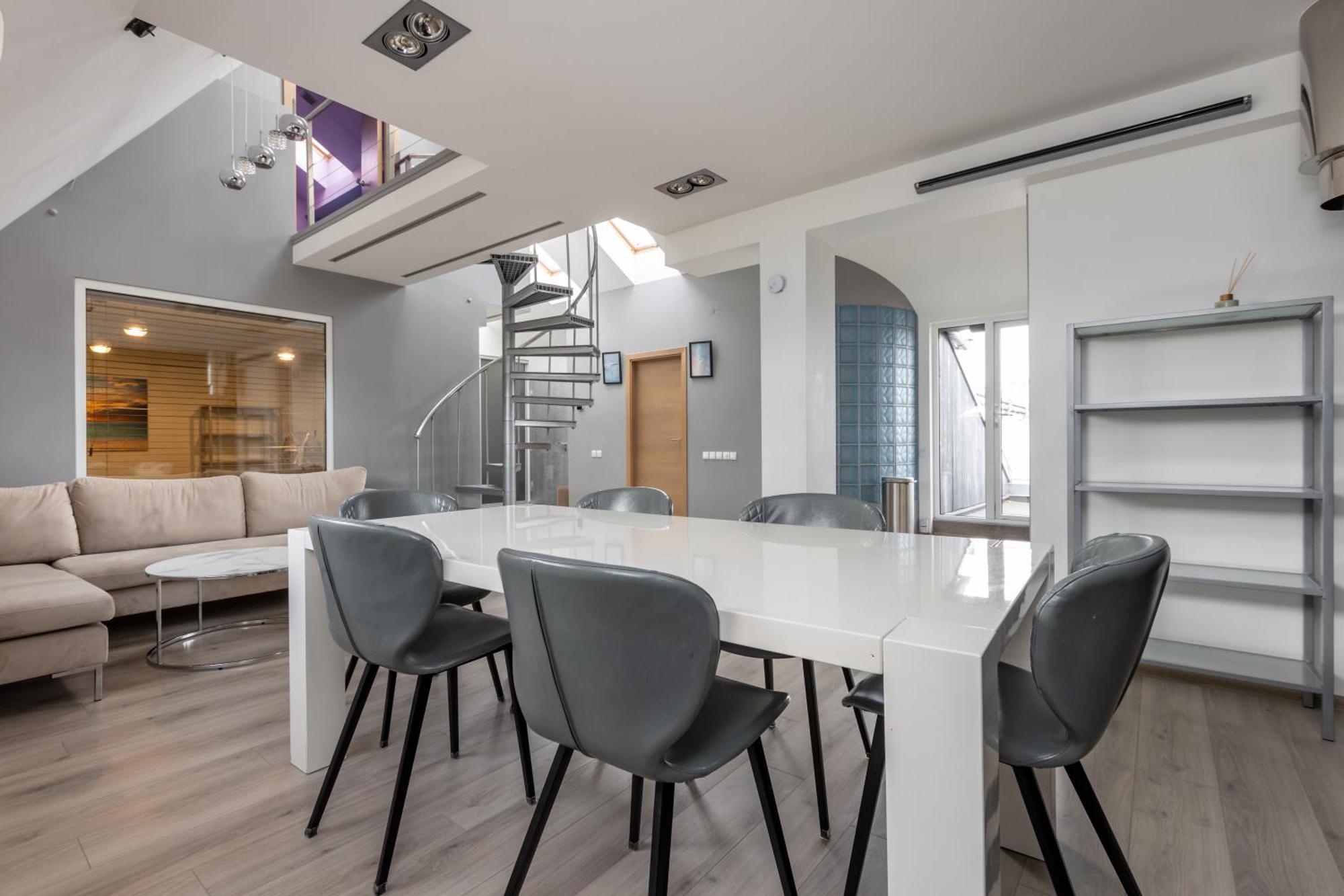 Penthouse Apartment With Terrace Riga Exterior foto